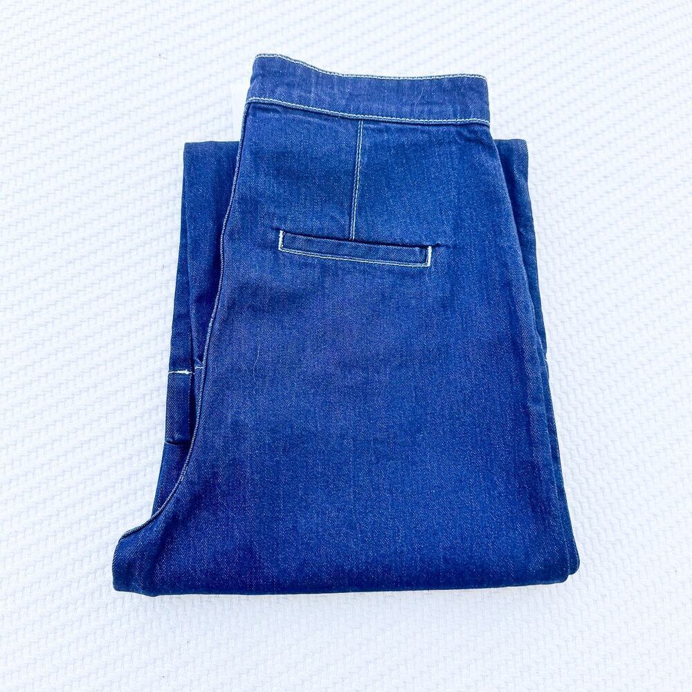 & Other Stories High Waist No Stretch Wide Leg Dark Wash Denim Jeans Size 10 NWT